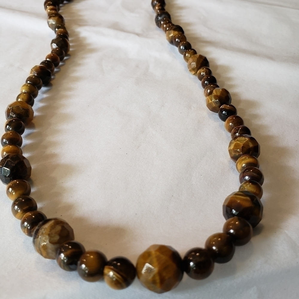 Jay King 42" Tiger Eye Faceted necklace